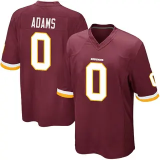 Washington Commanders Youth Will Adams Game Burgundy Team Color Jersey