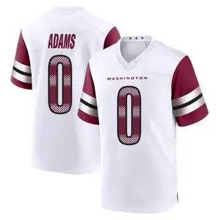 Washington Commanders Youth Will Adams Game Jersey - White